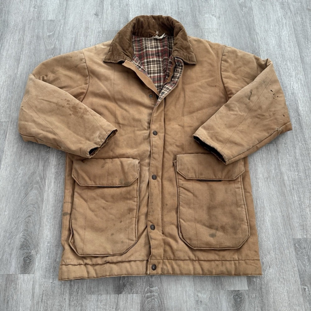 Vintage Pella Big Dutch Jacket Mens Large Carhartt Type Farmer Chore Coat Zip Up